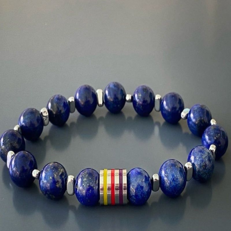 Spiritual Lapis Lazuli Bracelet | Ebru Jewelry | Wolf & Badger