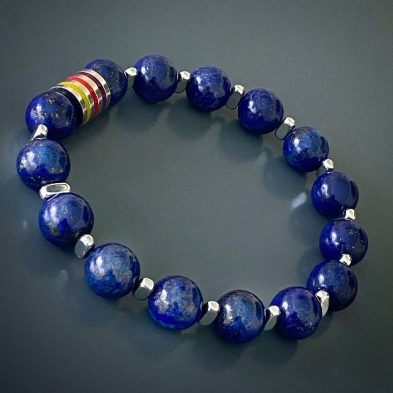 Spiritual Lapis Lazuli Bracelet | Ebru Jewelry | Wolf & Badger