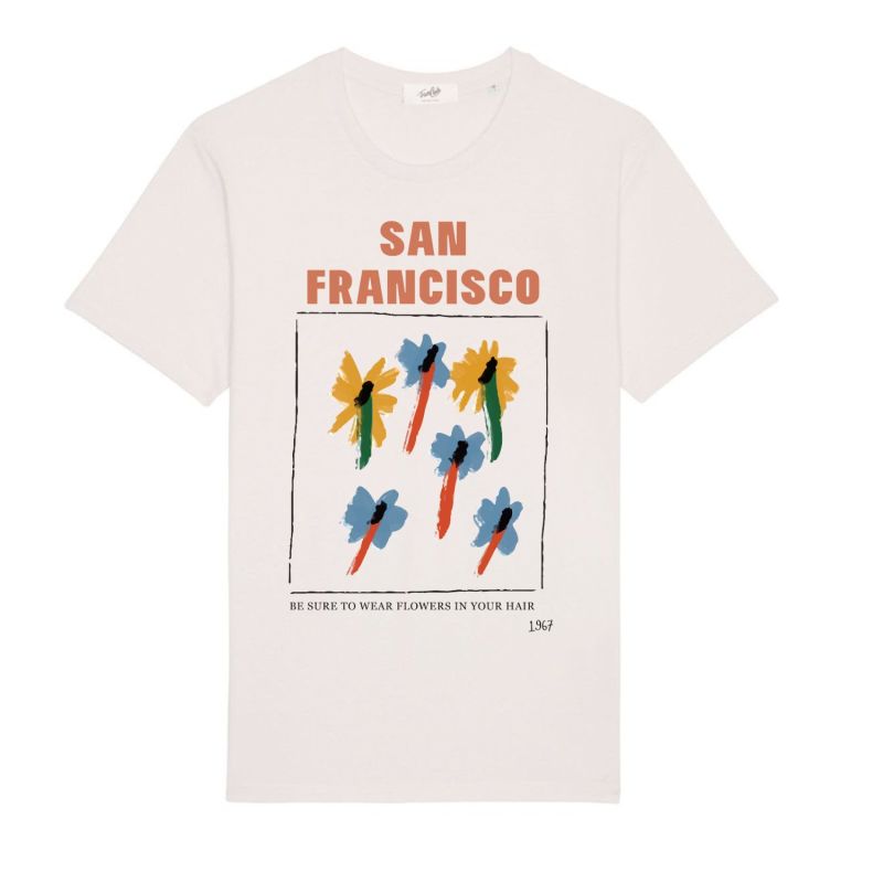 San Francisco  Oversized Retro Slogan T-Shirt image