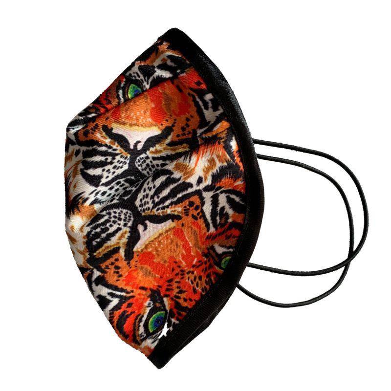 Tiger Silk Satin Face mask image