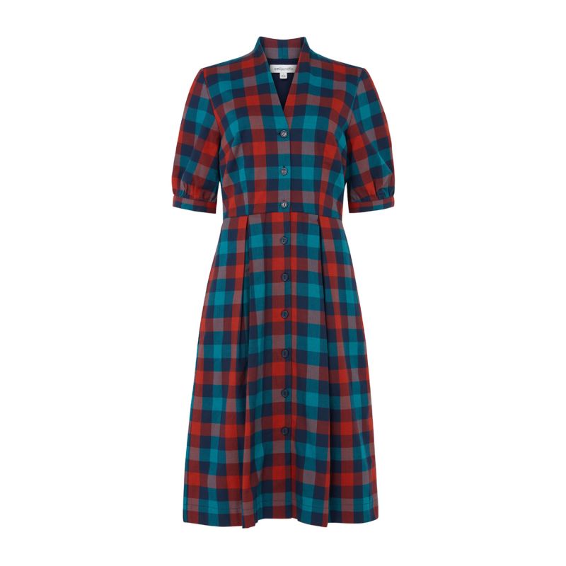 Stella Jewel Check Shirt Dress | Emily and Fin | Wolf & Badger