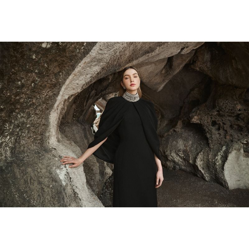 Stone Collar Cape & Full Dress image