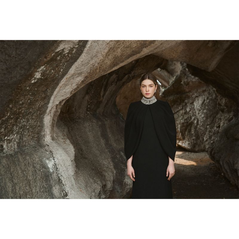 Stone Collar Cape & Full Dress image