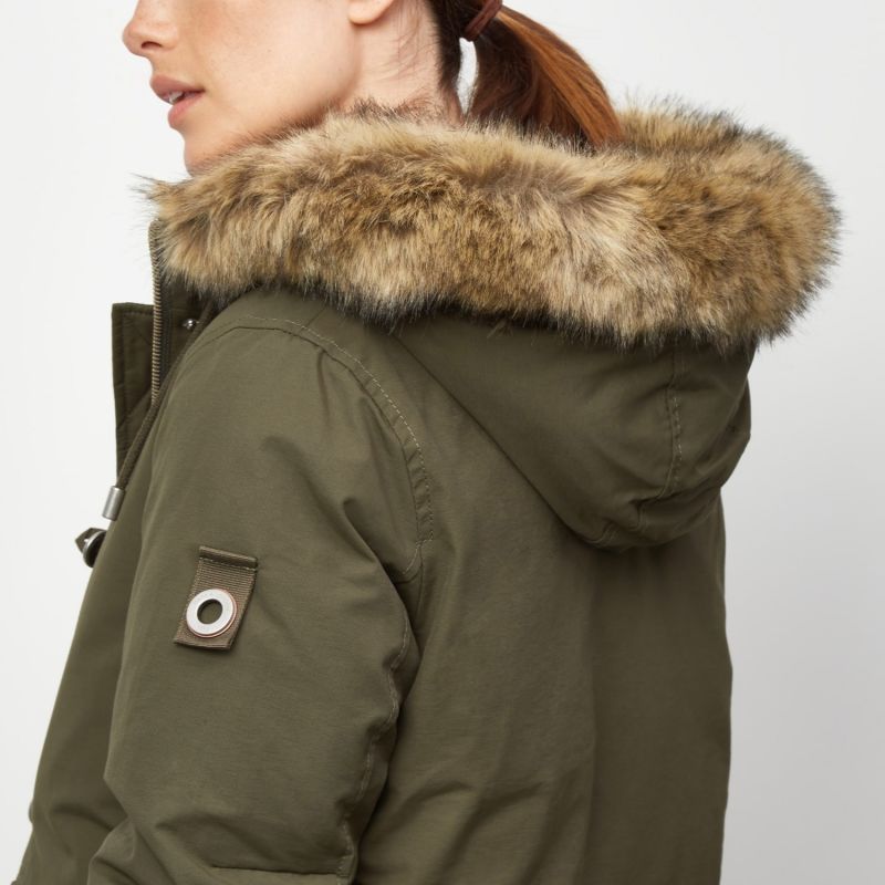 Stormont Faux Fur Parka - Green image