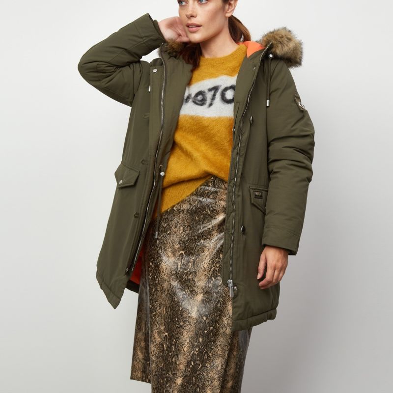 Stormont Faux Fur Parka - Green image