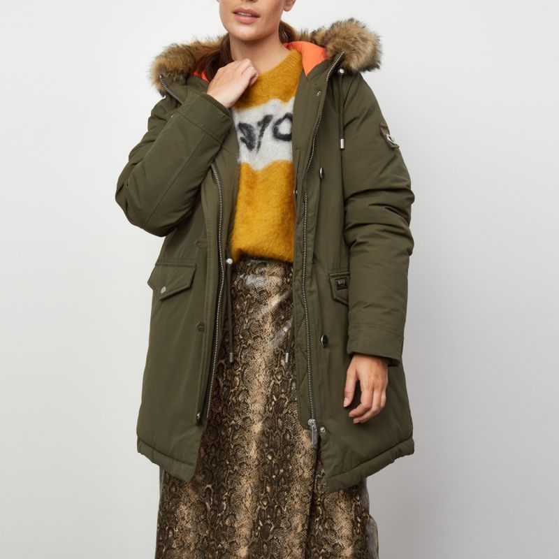 Stormont Faux Fur Parka - Green image