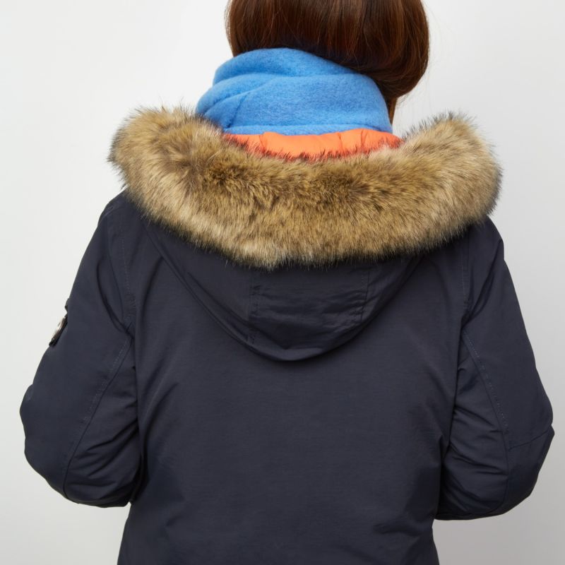 Stormont Faux Fur Parka - Navy Blue image