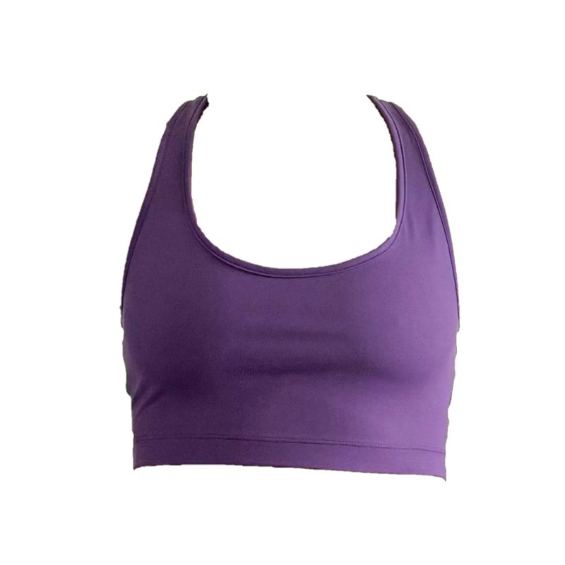 Strappy Cropped Tank - Grape image