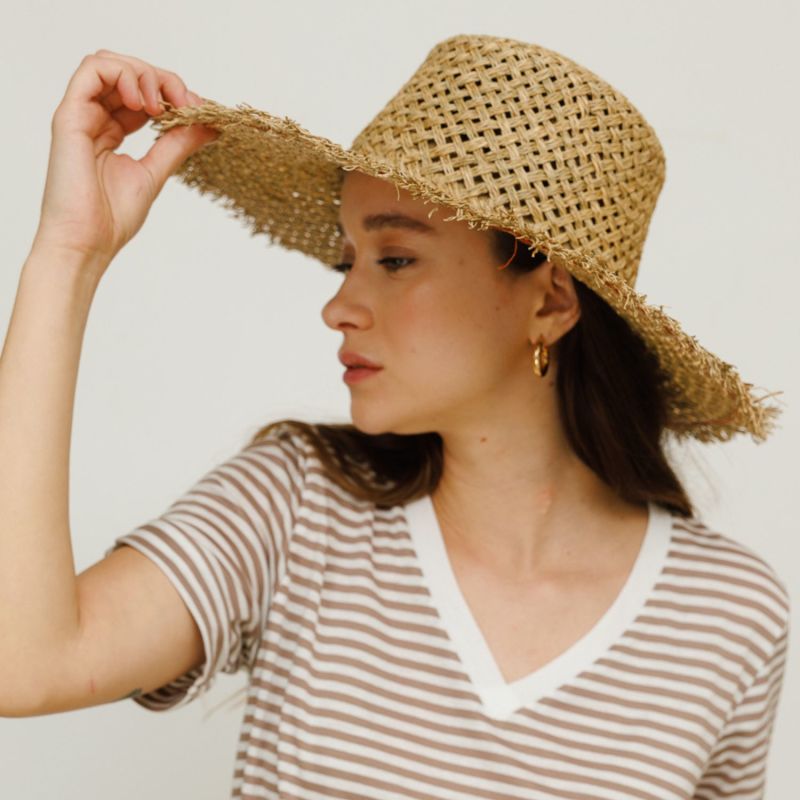 Straw Crochet Womens Hat image