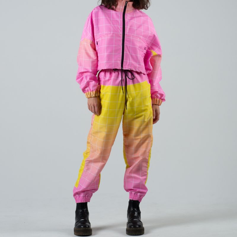 Pink windbreaker hotsell pants