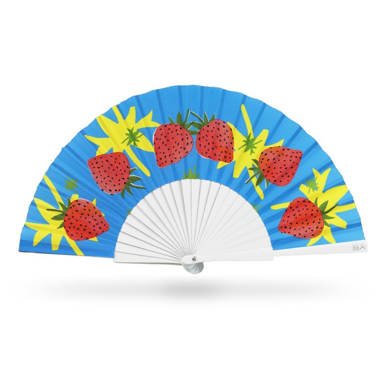 Strawberry Splash Hand Fan image