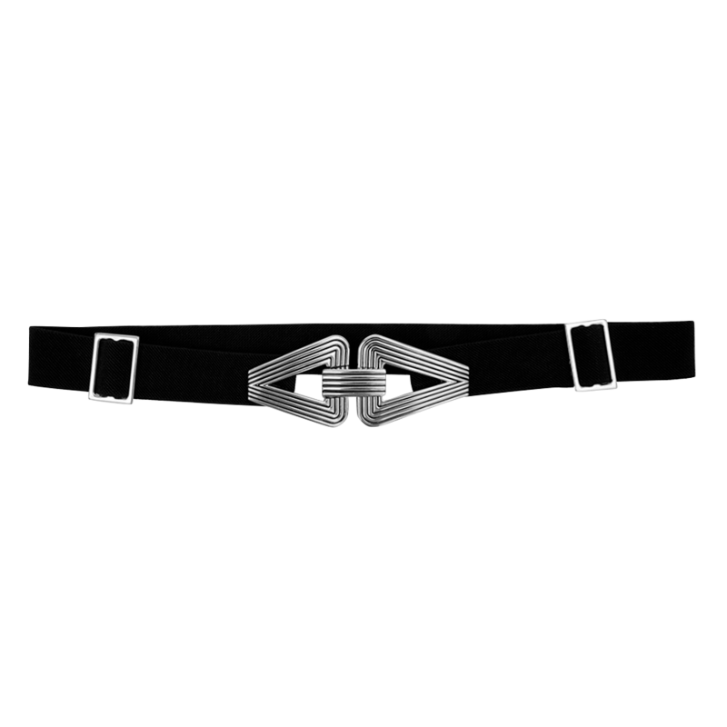 Silver stretch belt discount