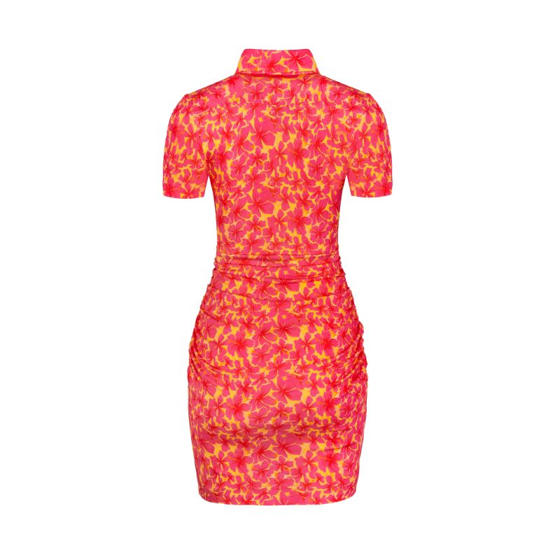 Stretch-Jersey Mini Dress In Hibiscus Print image