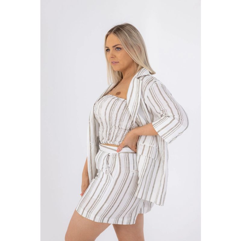 Stripe Linen Shorts image
