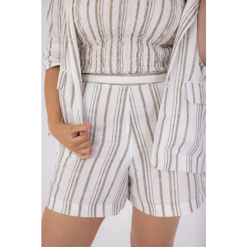 Stripe Linen Shorts image