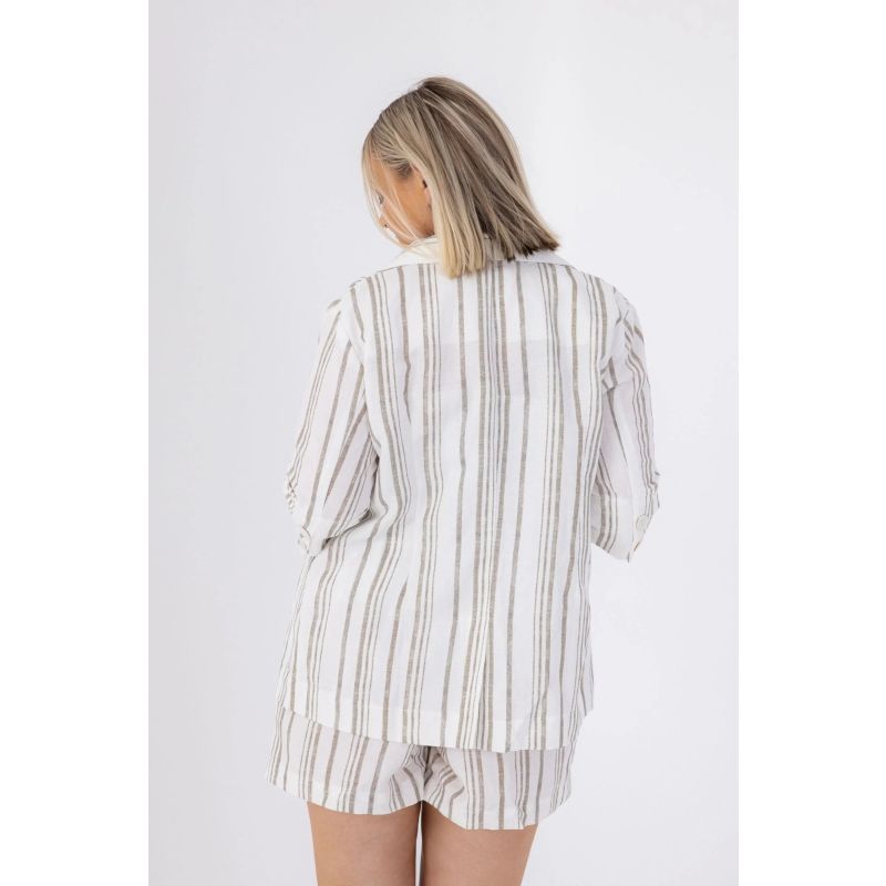 Stripe Linen Shorts image