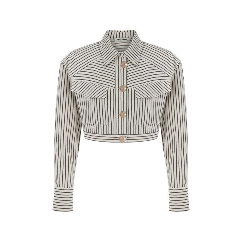 Striped Crop Jacket image