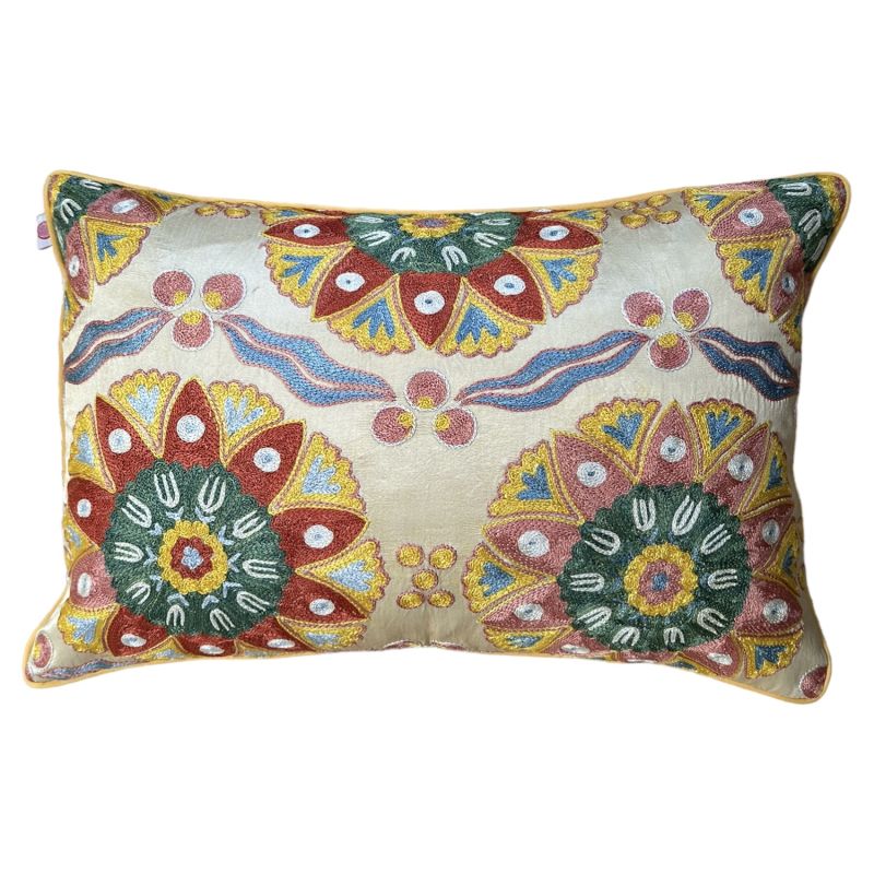 Stunning Suzani Cushion - Floral image