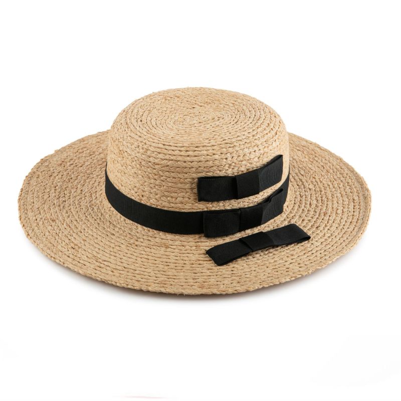 Stylish Straw Boater Hat image