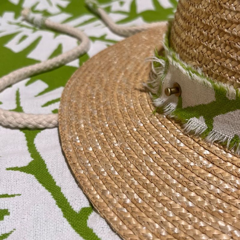 Stylish Straw Hat With Laces image