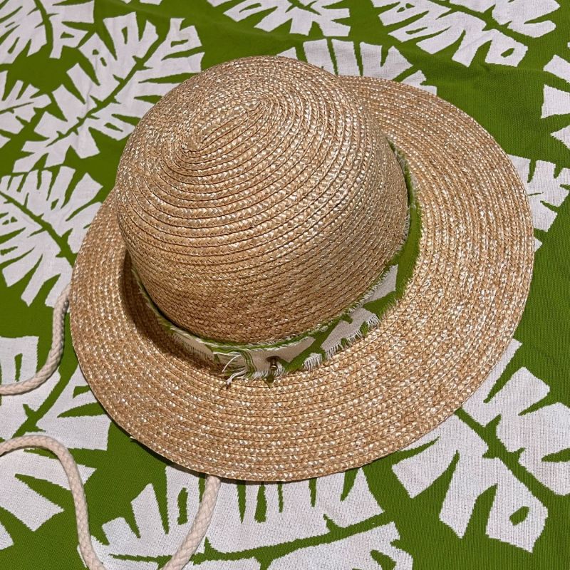 Stylish Straw Hat With Laces image