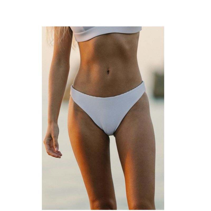 'Noemi' Reversible Bikini Brief In Seagrass White image