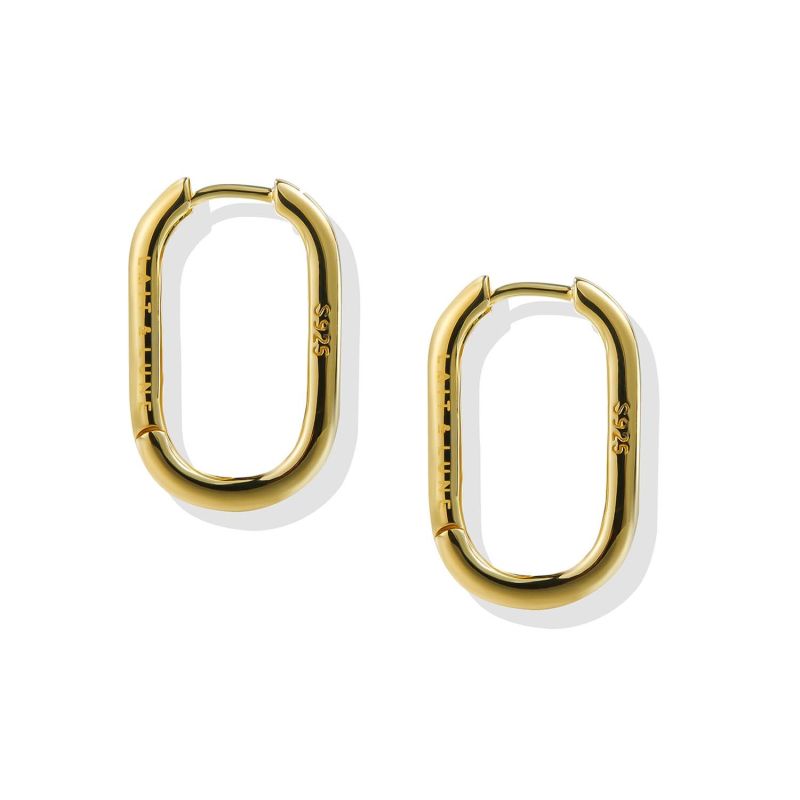 Pyla Hoop Pearl Earrings - 18K Gold Vermeil image