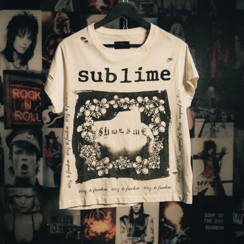 Sublime - Forty Oz To Freedom - Vintage T-Shirt - White Blonde by Other