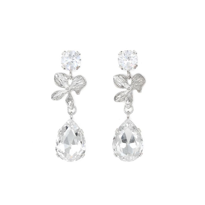 Crystal Orchid Earrings image