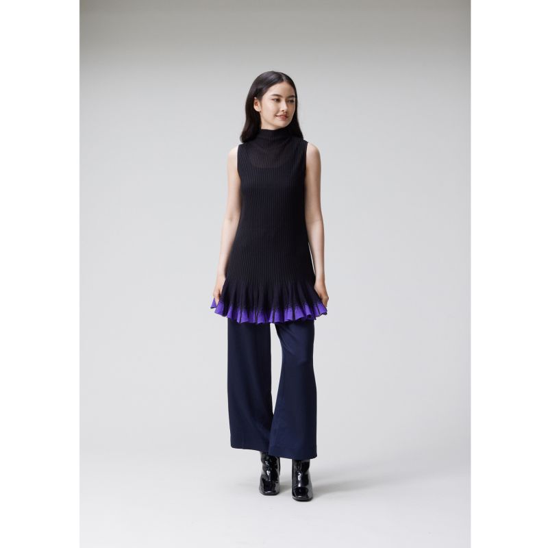 Summer Flying Cotton Ribbed Knit Dress - Graduation Blue image