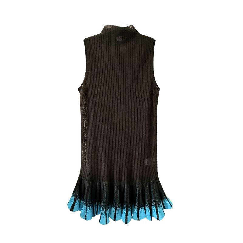 Summer Flying Cotton Ribbed Knit Dress - Graduation Blue image