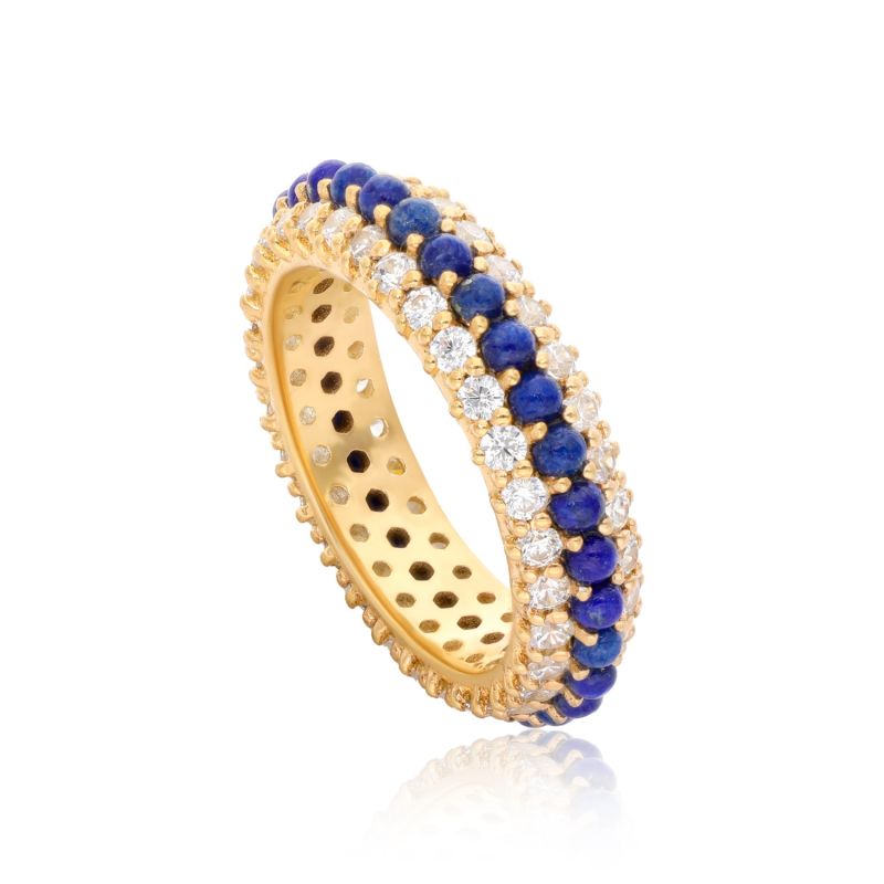 Summer Sparkle Dome Ring - Lapis Lazuli image