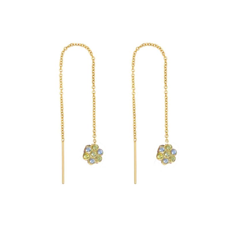 Sapphire store threader earrings