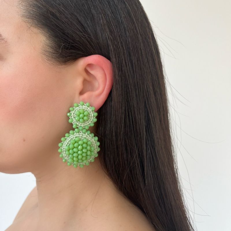 Sunflower Drop Earrings Pistachio image