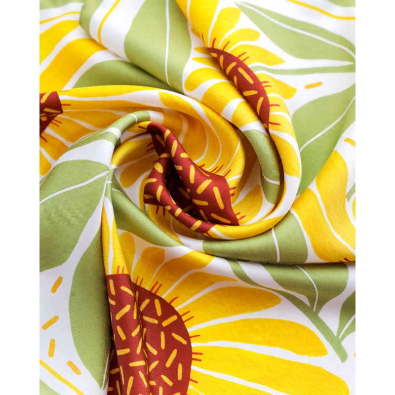 Sunflowers Small Silk Scarf image