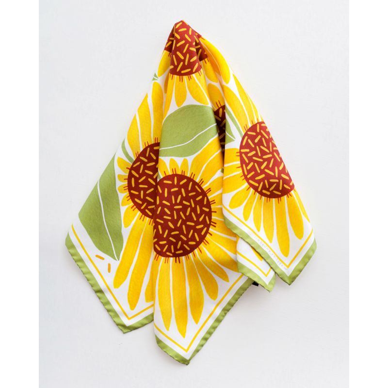 Sunflowers Small Silk Scarf image