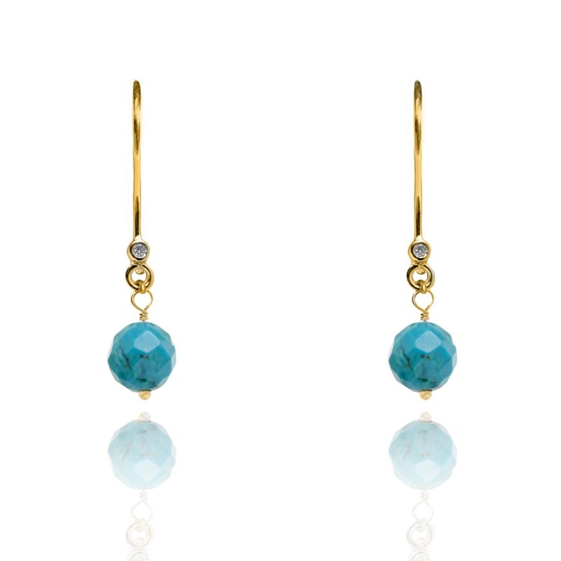 Turquoise Earrings December Birthstone image