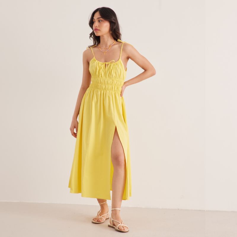 Sunshine Cotton Dress - Yellow image