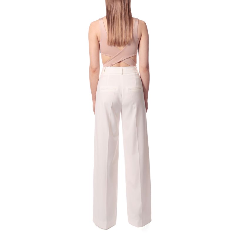 Suzie Aesthetic White Wide Long Trousers image