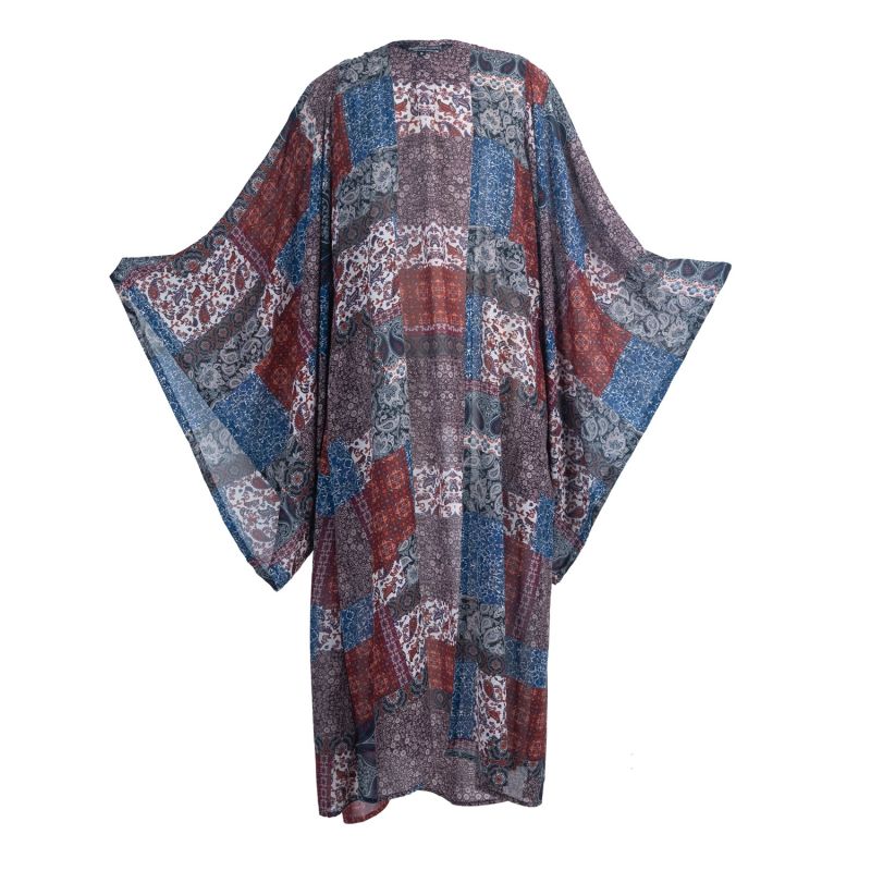 Janice Scarf Print Kimono image