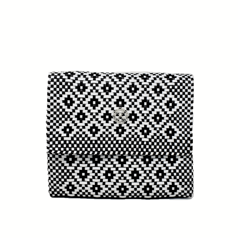 Crossbody Black/ White Aztec image