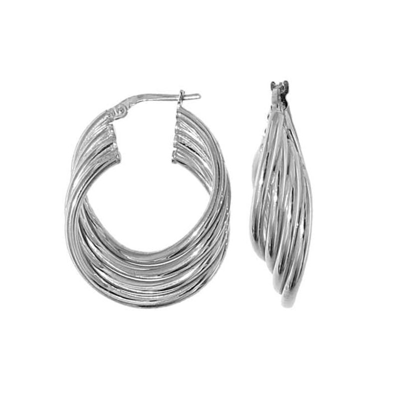 Twist Hoop Earrings image