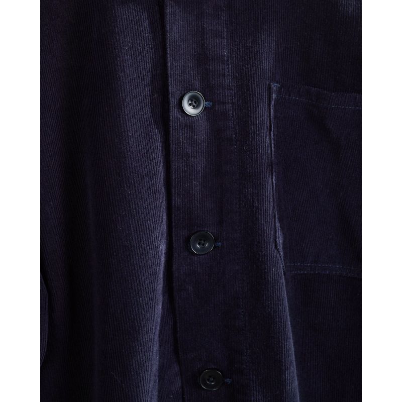 3001 Buttoned Cord Overshirt - Midnight Blue image