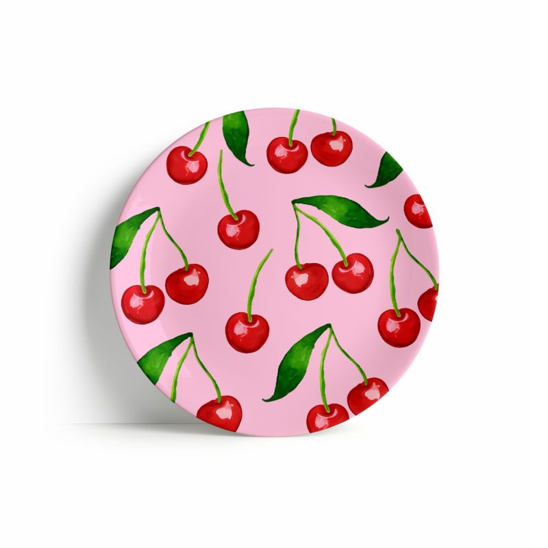 Sweet Cherry Collection Dessert Plate Set Of 4 image
