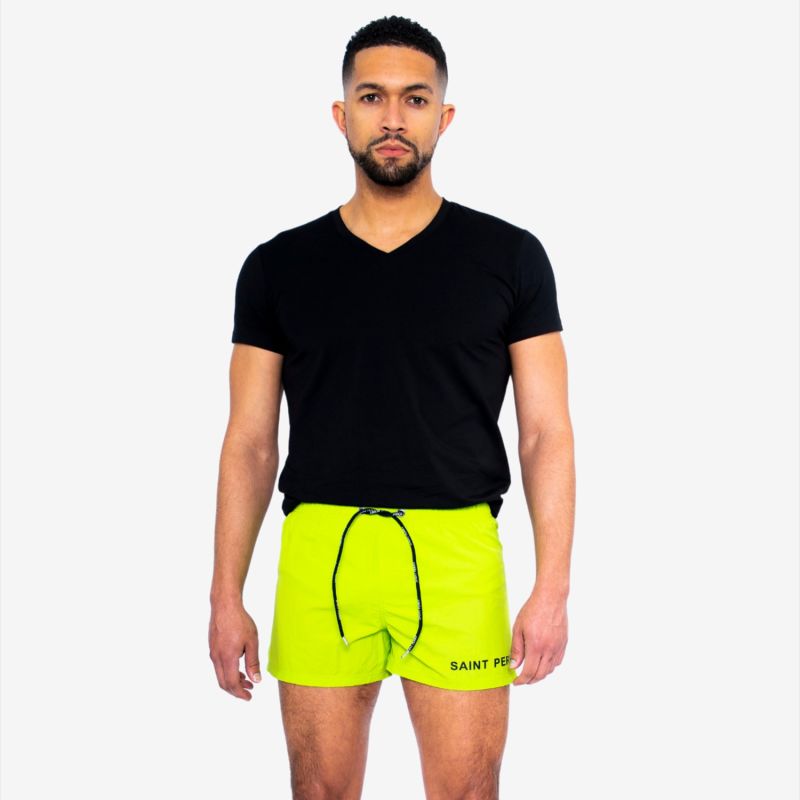 Neon green clearance swim shorts mens