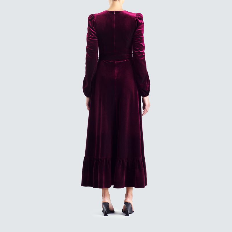 Swinton Plum Velvet Dress image