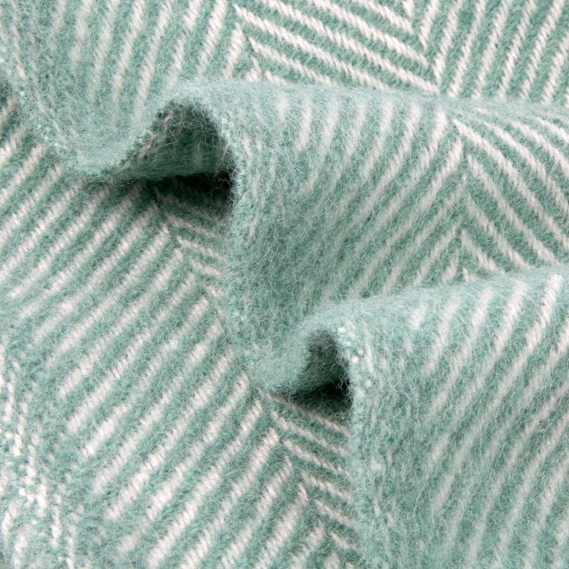 Evening Tales Pure New Wool Blanket - Mint Green image