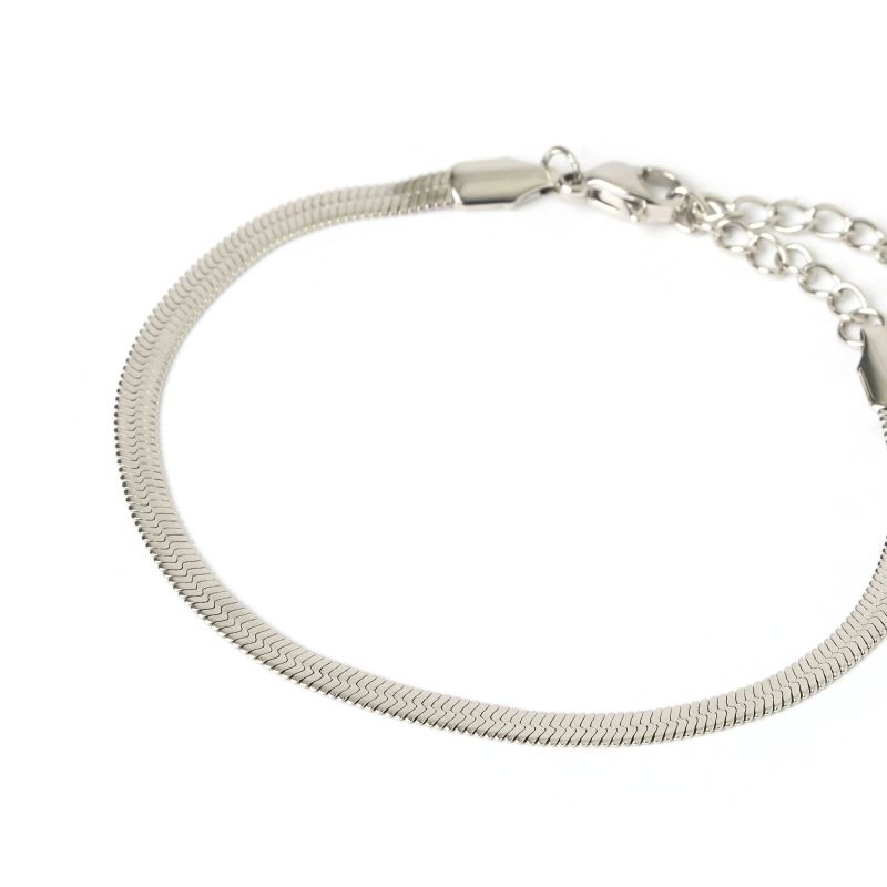 Sylvia Silver Snake Chain Bracelet image