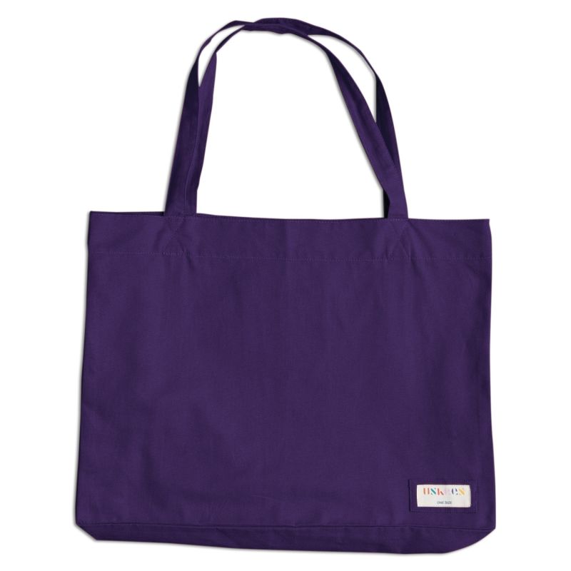 The 4001 Large Organic Tote Bag - Purple image