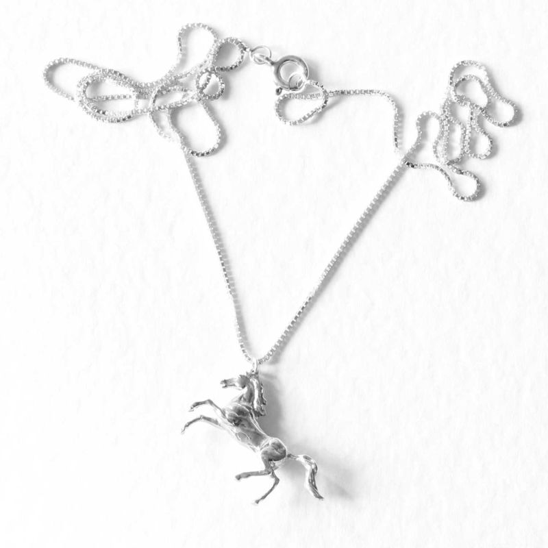 Horse Necklace - Silver image